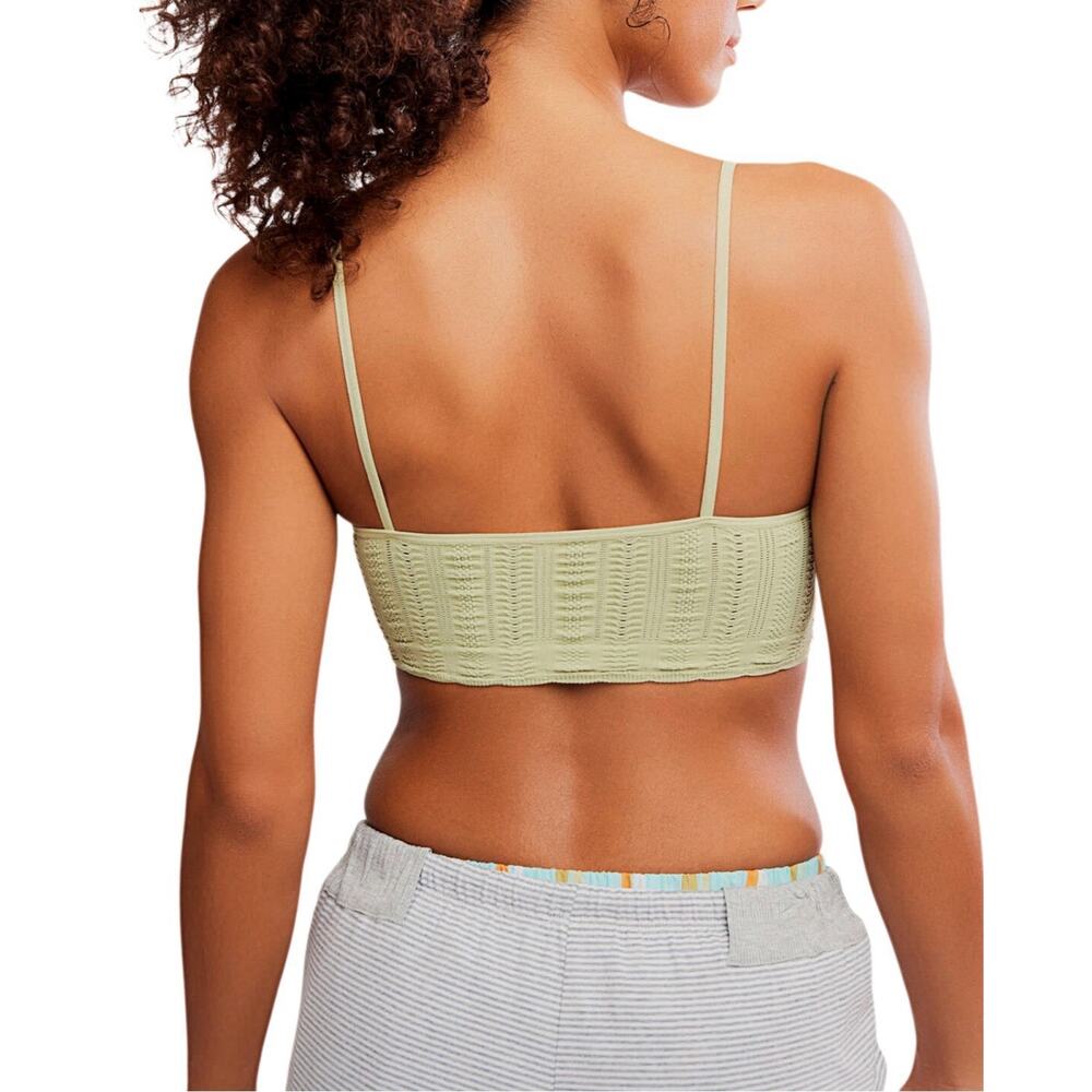 NWT Intimately Free People Green Heirloom Seamless Bralette Size M/L Boho Indie - Picture 2 of 10